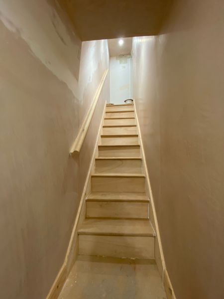 new staircase formed after cellar conversion: Swipe To View More Images
